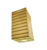 [Yellow] Cuboid Chinese/Japanese Style Hanging lantern Craft Paper Decoration - Default