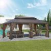 Brown Gazebo (Powder Coated) - 12*20FT