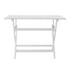 POSITANO FOLDABLE DINING SET, WHITE - as Pic