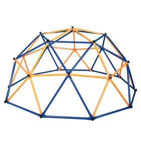 Children Dome Climber Playground Kids Swing Set Climbing Frame Backyard Gym Develop Confidence for Fun Indoor Outdoor XH - Blue & Yellow
