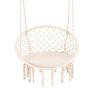 Cushioned Hammock Swing Chair with Hanging Kit - Beige