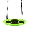 40 Inch Flying Saucer Tree Swing Indoor Outdoor Play Set - Green