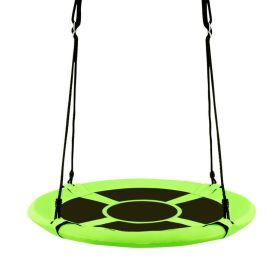 40 Inch Flying Saucer Tree Swing Indoor Outdoor Play Set - Green
