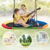 60 Inch Saucer Surf Outdoor Adjustable Swing Set - Multicolor