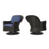 LIAM SWIVEL CLUB CHAIR (Set of 2) - as Pic