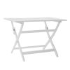 POSITANO FOLDABLE DINING SET, WHITE - as Pic