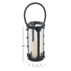 Decmode Modern 12 X 6 Inch Cylindrical Metal And Glass Candle Lantern - DecMode