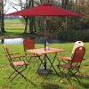 22 Inch Heavy Duty Round Umbrella Base Stand - Bronze