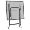 5 Piece Patio Dining Set Expanded Metal Mesh Anthracite - Anthracite