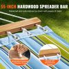 VEVOR Double Quilted Fabric Hammock with Hardwood Spreader Bar Detachable Pillow - Green - Without Bracket