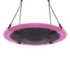 40 Inch Flying Saucer Tree Swing Indoor Outdoor Play Set - Pink
