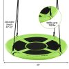 40 Inch Flying Saucer Tree Swing Indoor Outdoor Play Set - Green