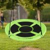40 Inch Flying Saucer Tree Swing Indoor Outdoor Play Set - Green