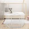 Metal Baby Playpen Fireplace Safety Fence;  Extra Wide Barrier Gate for Indoor Baby/Pet /Christmas Tree XH - white-6 pieces