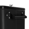 80Qt Black Box Black Square Foot Tube With Drain Pipe Freezer Incubator - Black