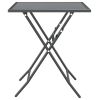 5 Piece Patio Dining Set Expanded Metal Mesh Anthracite - Anthracite