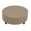 [VIDEO provided] 6 - Person Fan-shaped Rattan Suit Combination with Cushions and Table; Suitable for Garden - Gray