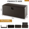 100 Gallon All Weather Storage Container with Lockable Lid - Brown