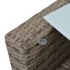 Patio Furniture, Outdoor Furniture, Seasonal PE Wicker Furniture, 6 Set Wicker Furniture With Tempered Glass Coffee Table - as Pic