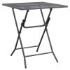 5 Piece Patio Dining Set Expanded Metal Mesh Anthracite - Anthracite