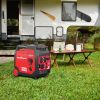 PowerSmart Gas Powered Portable Generator, Low Noise, Outdoor Panel Inverter Generator PS5045CE (4500 Watts+CO) - as Pic