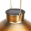 9" Bronze Outdoor Hanging Solar Lantern with Handle - Northlight
