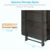 5 Feet Firewood Storage Log Rack - Black