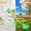 360 Degree Rotation Outdoor Kids Spinning Seesaw Sit and Spin Teeter Totter Outdoor Playground Equipment Swivel Teeter Totter for Backyard - as Pic
