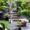 48,000 BTU Standing Outdoor Heater Propane LP Gas Steel with Table and Wheels - Silver